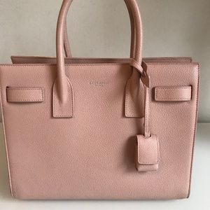 100% Authentic Saint Laurent Sac De Jour Pink